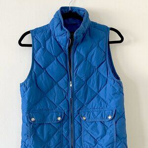 J Crew Blue Puffer Vest